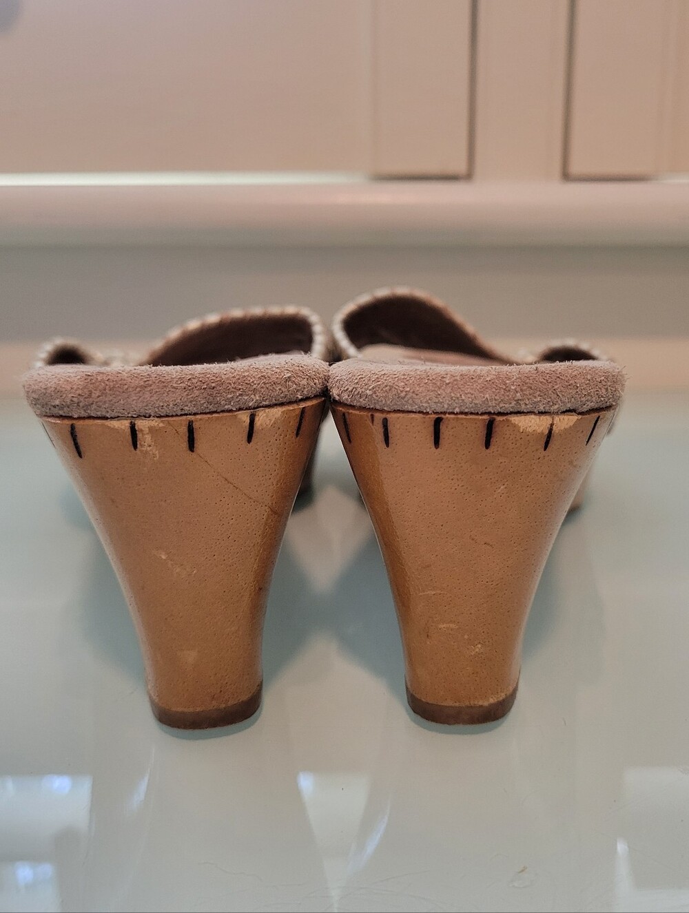 Jack Rogers Gold Metallic Heeled Sandals SZ 6.5 - Picture 5 of 8